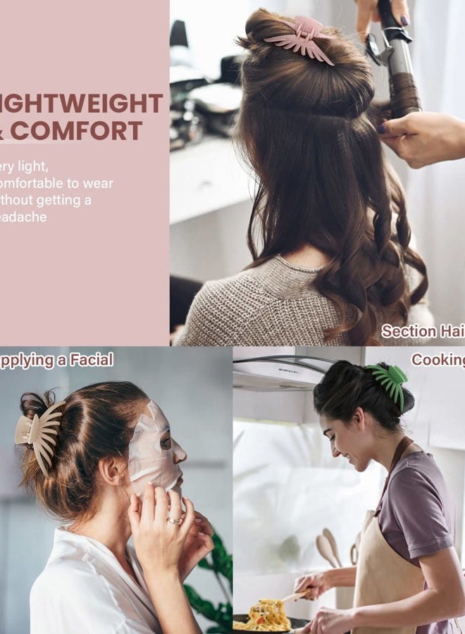 OPAUL Hair Clips for Women - OPAUL Matte Nonslip Large Hair Claw Clips for Thick and Thin Hair, 4.7 Inch Strong Hold Big Hair Clips Fashion Hair Styling Accessories Christmas Gifts for Women Girls - Image 2