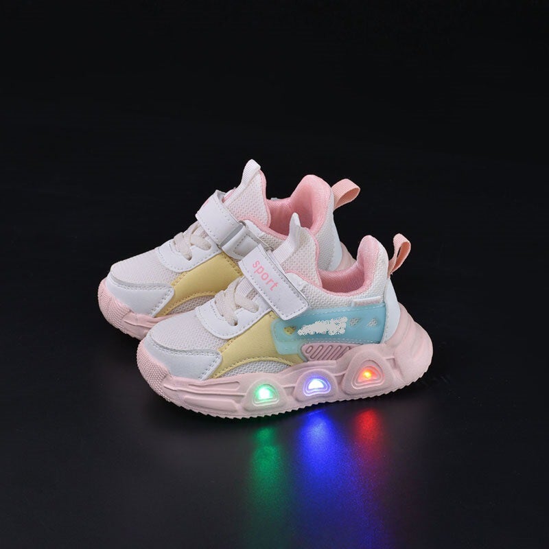 Mesh Sneakers Lightweight Flexible Sole Walking Shoes For Kids Indoor And Outdoor Activities - Image 1