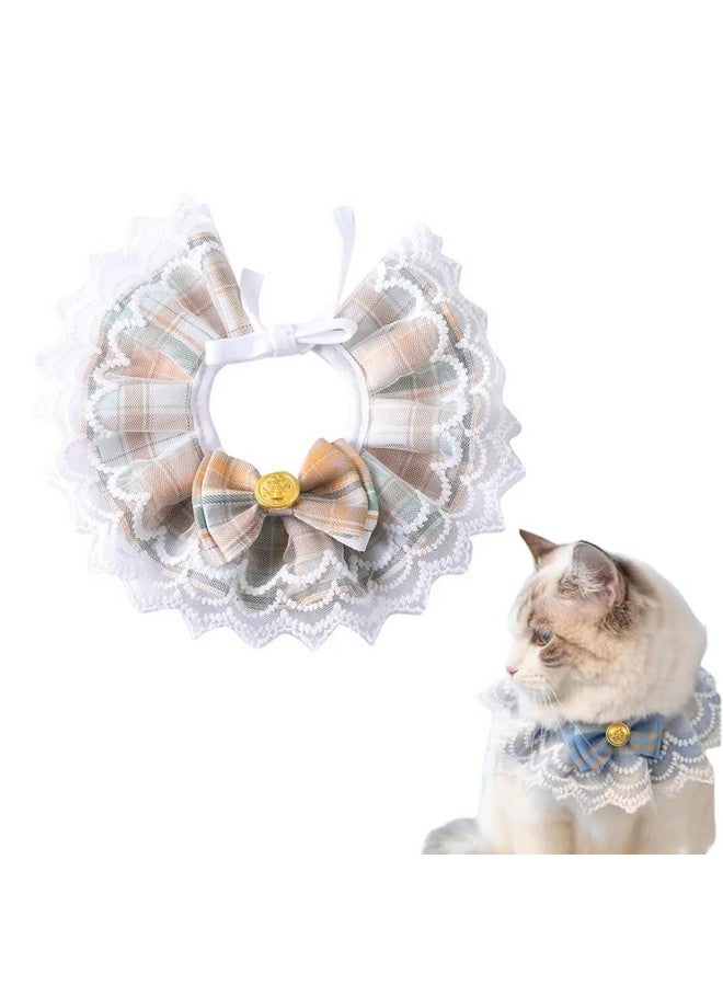 Western Era 'S Opulent Cat Couture: Elevate Your Cat'S Style With The Elegant Fabric Collar Featuring A Delicate Bow Accent, Perfect For Special Occasions, Photoshoots, And Events (Medium) - Image 1