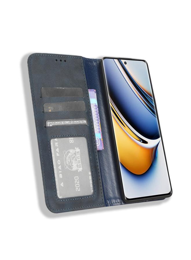 S-TOP Case For Realme 11 Pro / 11 Pro+ Magnetic Buckle Retro Texture Leather Phone Case - Image 4