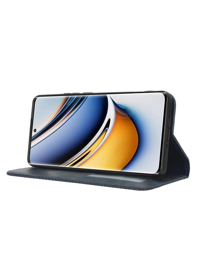 S-TOP Case For Realme 11 Pro / 11 Pro+ Magnetic Buckle Retro Texture Leather Phone Case - Image 5