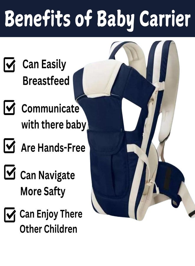 Tip 'n' Top 4 in 1 Baby Carrying Bag/Baby Carrier Baby Carrier (Blue, White, Front Carry Facing in) - Image 4