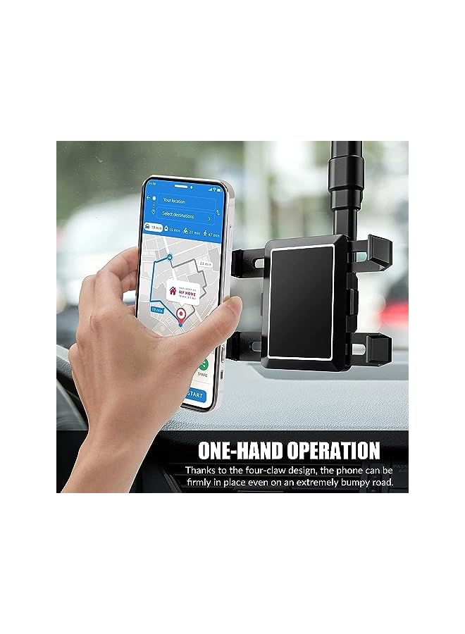 Green Tiger Rearview Mirror Phone Holder for Car,2022 Rotatable and Retractable Car Phone Holder Mount Universal Multifunctional 360° Rear View Mirror Phone Holder Car Mirror Phone Mount for Mobile Phone - Image 5