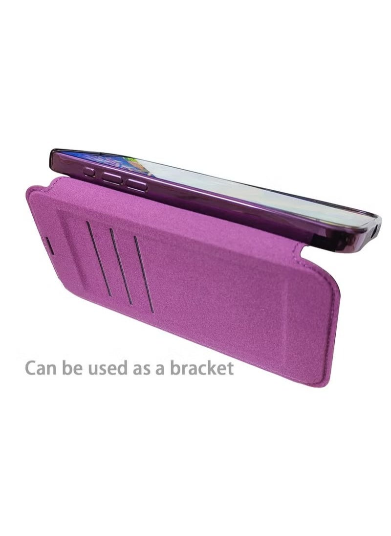 X-level iPhone 15 Pro Max Case Cover Wallet Compatible With Magsafe Magnetic Shockproof Translucent Back Slim Full Camera Len Screen Protective Flip Protector With Card Slot Leather Cover For 15 Pro Max  - Image 4