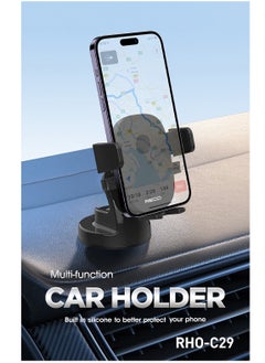 Car Mobile Holder Mount 360° Rotation for Dashboard Automatic Clamping and Built in Silicone Stable Scratch Resistant One Handed Operation Car Mount for iPhone15 16 Samsung Galaxy Huawei Xiaomi - pzsku/Z8744A696765529335575Z/45/_/1740909379/8f1b6014-fc3b-447e-9283-0d7656e3308c