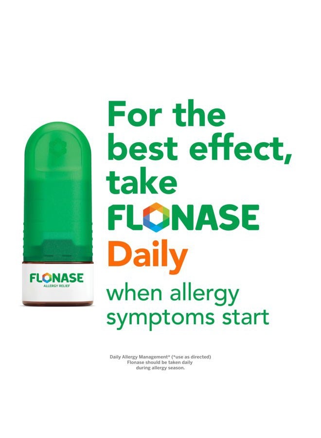FLONASE Allergy Relief Nasal Spray, 24-Hour Non-Drowsy Multi-Symptom Relief - 72 Sprays plus Bonus Pack of Tissues - Image 5