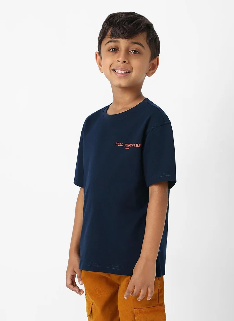 Nautinati Blue Nautinati Boys Cotton Pugmobile Print T-shirt for Men | Best Price UAE