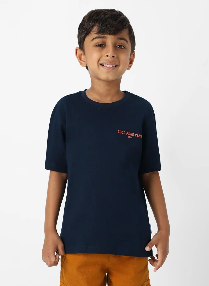 Nautinati Boys Cotton Pugmobile Print T-shirt