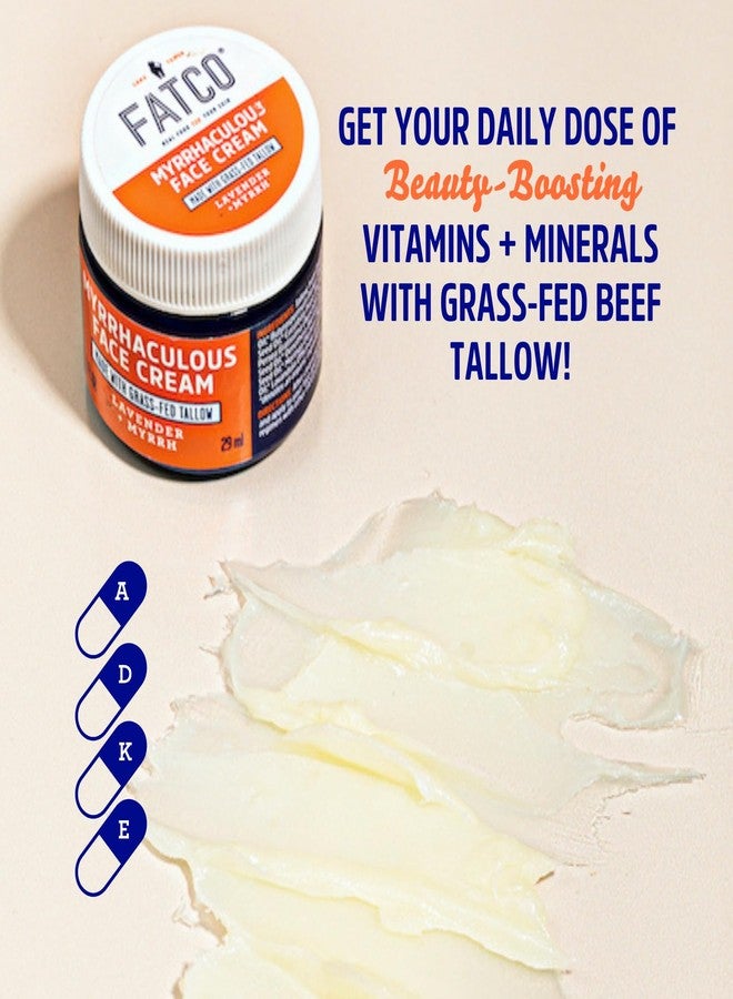 FATCO كريم الوجه المضاد للشيخوخة المرحيك من فاتكو - كريم مرطب مع دهن حيواني ومرّ - لافندر + مرّ (1 أونصة) - Image 3