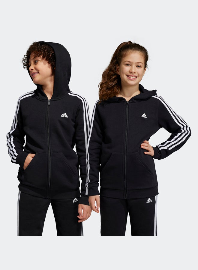 Adidas Essentials 3-Stripes Fleece Full-Zip Hoodie - Image 1