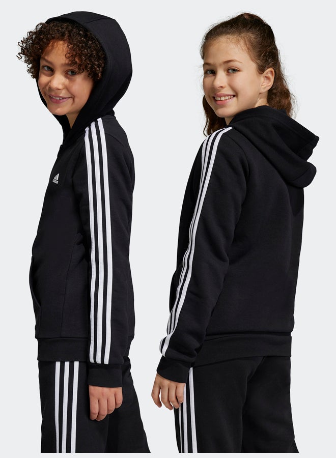Adidas Essentials 3-Stripes Fleece Full-Zip Hoodie - Image 2