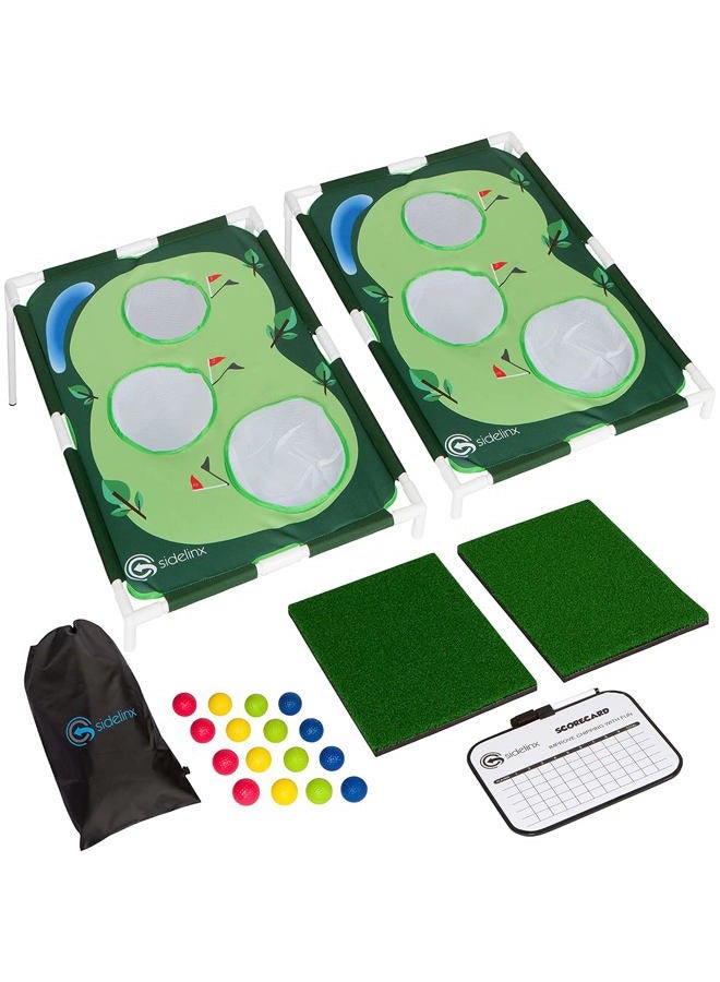 Sidelinx Golf Set - Golf Yard Game - Chipping Practice Set for Both Indoors and Outdoors - Perfect Golf Gift for Men - Image 1