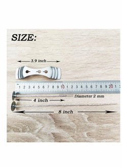 KASTWAVE Candle Making Kit, 20cm and 9cm Long 100 Pcs Organic Soy Pre Waxed Cotton Candle Wick with 1Pc Stainless Wick Holder Sustainer for Candle Making  - Image 4