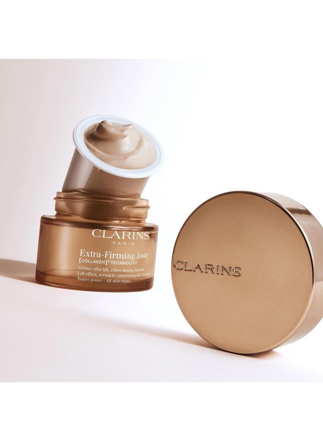 كلارنس Extra-Firming Day Cream All Skin Types 50ml | Anti-Aging Firming & Lifting Daily Face Moisturiser for All Skin Types | Visibly Tightens, Smooths & Reduces Wrinkles | Broad Spectrum SPF Day Cream with Plant Extracts 50ml - Image 3