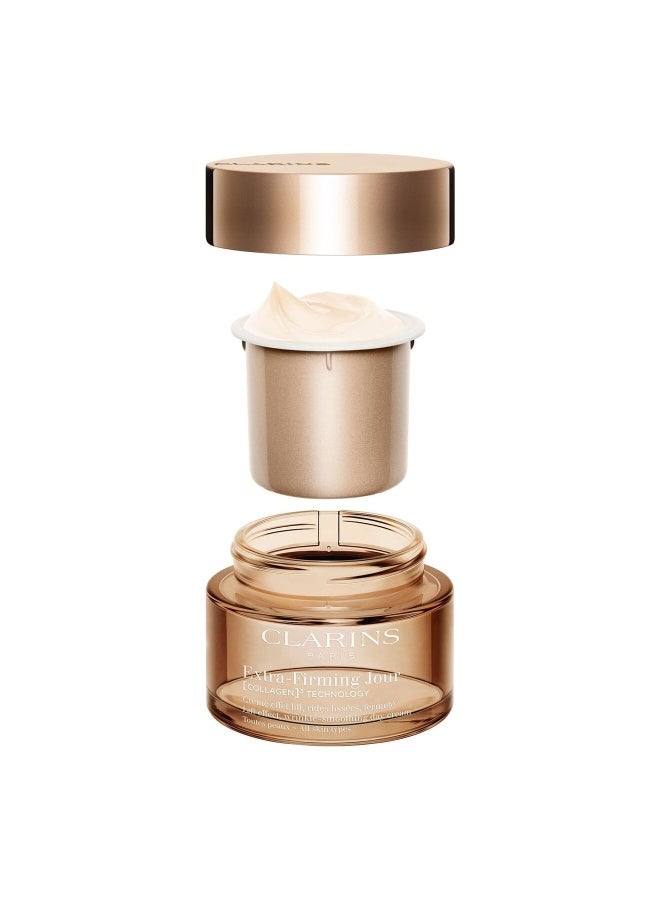 كلارنس Extra-Firming Day Cream All Skin Types 50ml | Anti-Aging Firming & Lifting Daily Face Moisturiser for All Skin Types | Visibly Tightens, Smooths & Reduces Wrinkles | Broad Spectrum SPF Day Cream with Plant Extracts 50ml - Image 2
