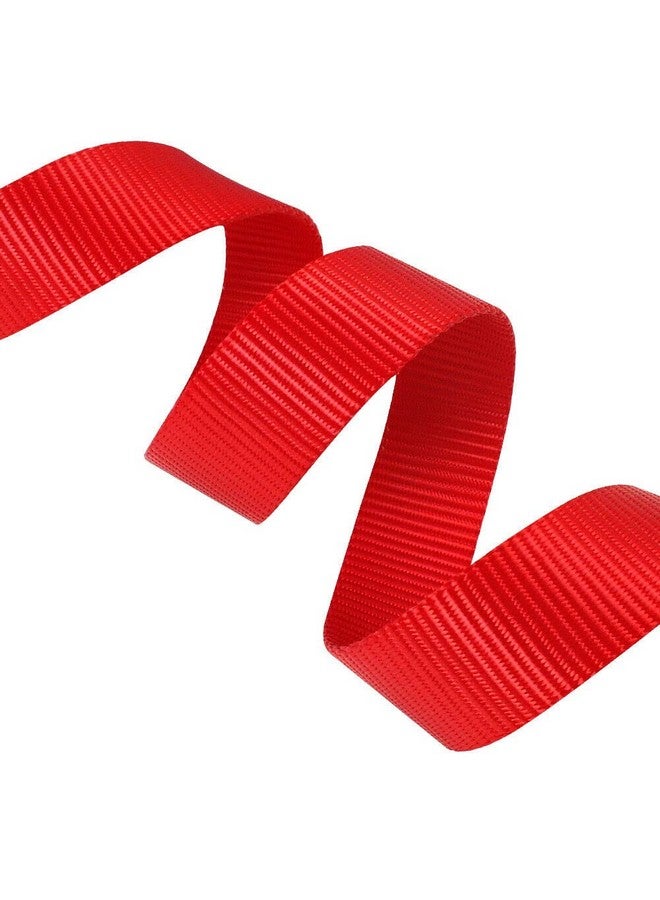 مقود نايلون 15 مم مع حزام 0.5 بوصة قابل للتعديل من النايلون، مثالي للكلاب الصغيرة والجراء - أحمر - Image 4