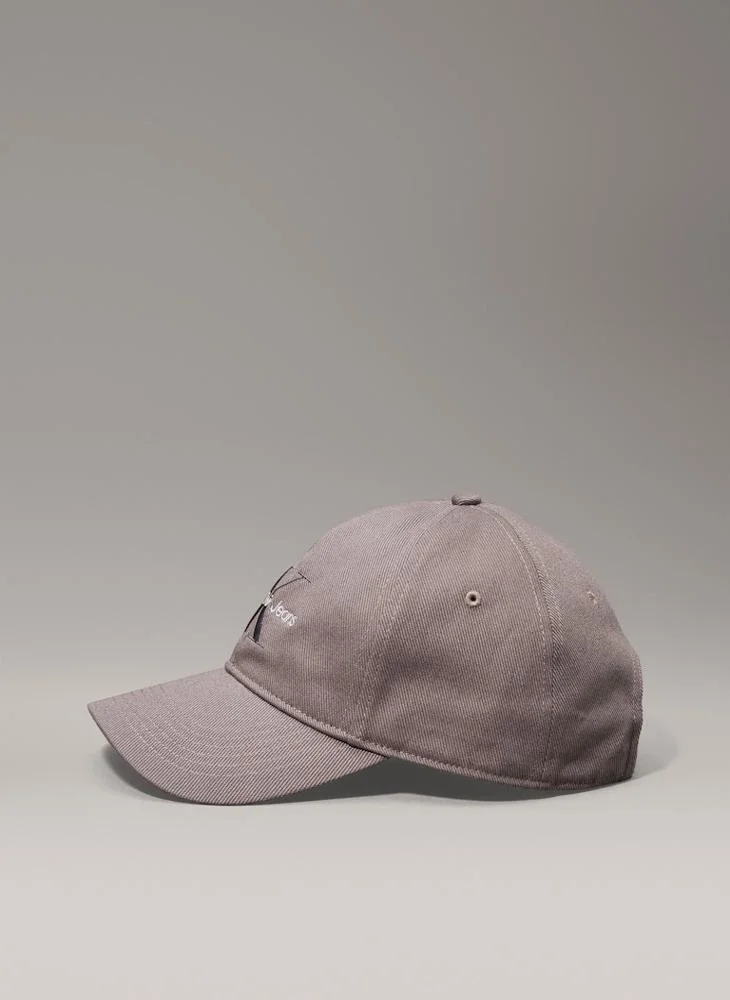 CALVIN KLEIN MONOLOGO EMBROIDERY BASEBALL curved peak CAP