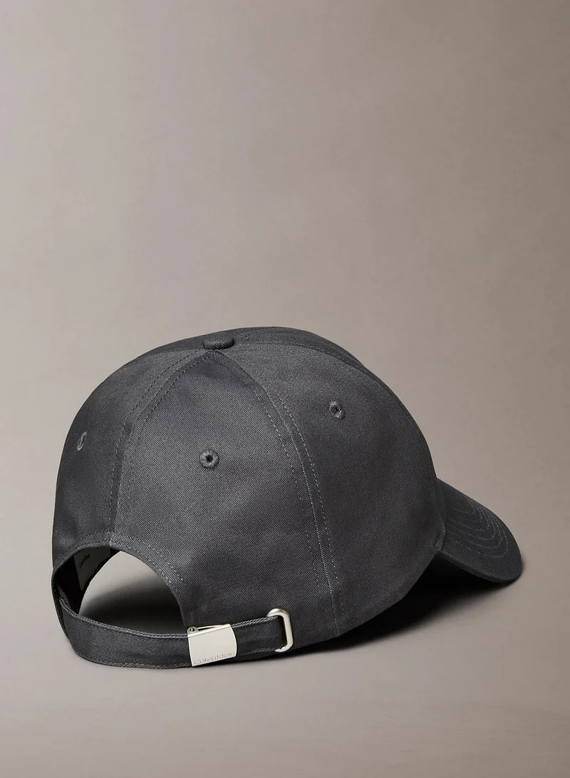 Calvin Klein Charcoal Gray CK Monogram Embroidery Baseball Cap  | Best Price UAE