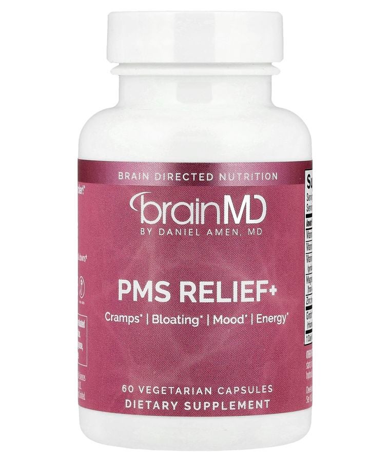 BRAINMD PMS Relief+ 60 Vegetarian Capsules