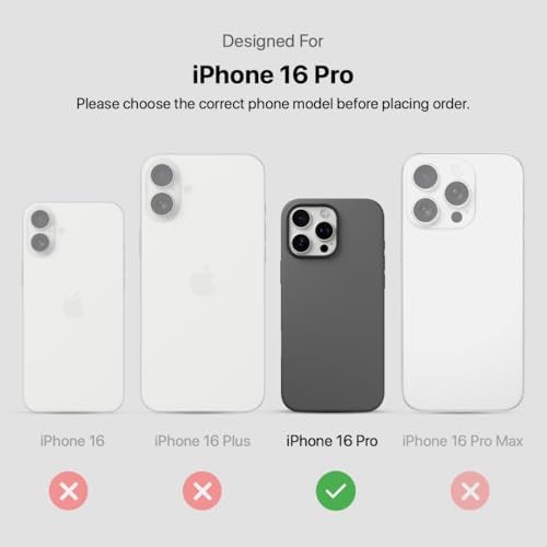 CASEGEAR Silicone Snap Fit Back Cover Case Compatible with iPhone 16 Pro | 8 Feet Drop Protection | Compatible with MagSafe | 360° Protection | Shockproof & Scratch Resistant | Grey - Image 2