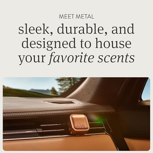 Drift Metal Vent Clip Starter Kit - Car Air Freshener - Scent Diffuser for Car - Metal Odor Eliminator - Teak - Image 2