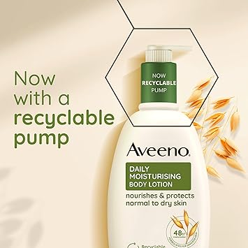 Aveeno لوشن الجسم المرطب اليومي من أفينو مع الشوفان المهدئ، مرطبات غنية، مناسب للبشرة الحساسة، يغذي ويحمي البشرة العادية إلى الجافة، خالي من العطور 300 مل - Image 4