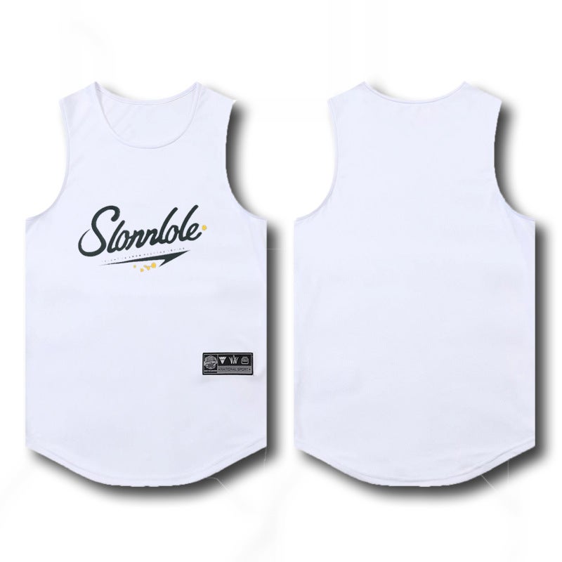 Generic American Style Basketball Jersey Quick-Dry Vest White (SL pattern)