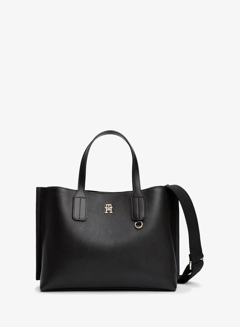 Logo Detailed Zip through Distinct Mini Tote