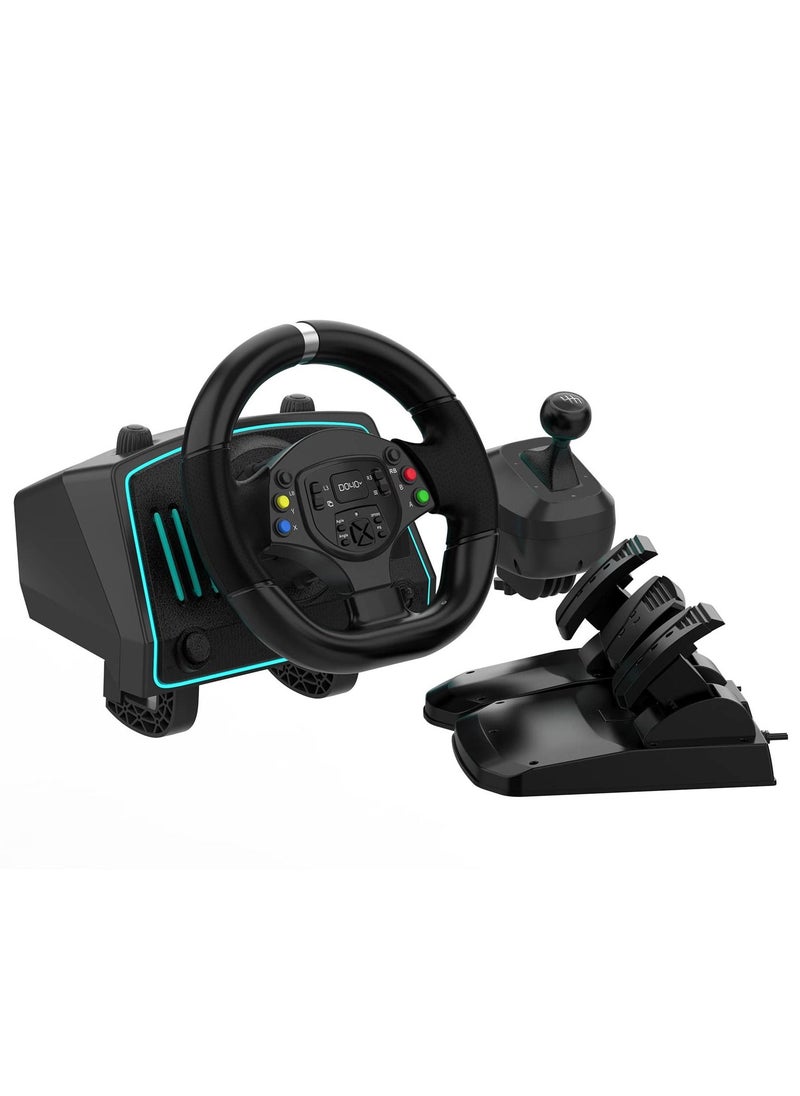 DOYO - 1080 Degree Steering Game Racing Wheel with Pedals and Shifters for PC/Xbox One/Xbox Series 360/PS4/PS3/Nintendo Switch - Image 1