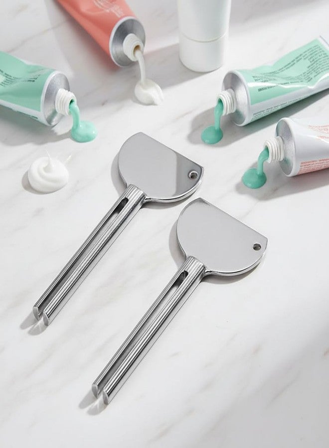 Fansoftiks 2 Pcs Stainless Steels Metal Tube Squeezer Keys Salon Manual Toothpaste Tube Squeezers, Aids Accessories (Silver) - Image 3