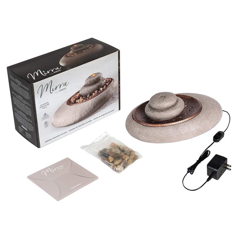 Homedics Mirra Oceanside Relaxation Fountain - Serene Decorative Home Decor - Image 2