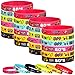 Leitee 48 Pcs 80s Party Favors 1980s Themed Silicone Bracelets 80s Jewelry for Women Men Radio Roller Skate 80s Bracelets Retro Rubber Wristbands for 1980s Party Birthday Music Party Supplies - Image 2