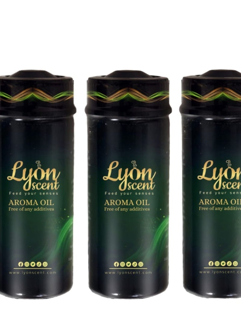 LYON SCENT Lyon Scent Aroma Oil 170ml for 3 bottles, Air Freshener refills, Diffuser Aroma, Fragrance Oil 