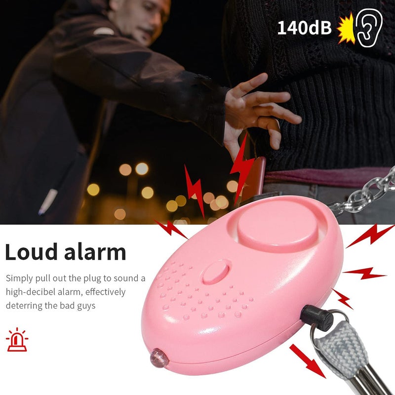 RIGO Emergency Personal Alarm - 3 Pack 140DB Siren with LED Lights for Men, Women, Children & Elderly Self Defense Electronic Alarm - Image 2