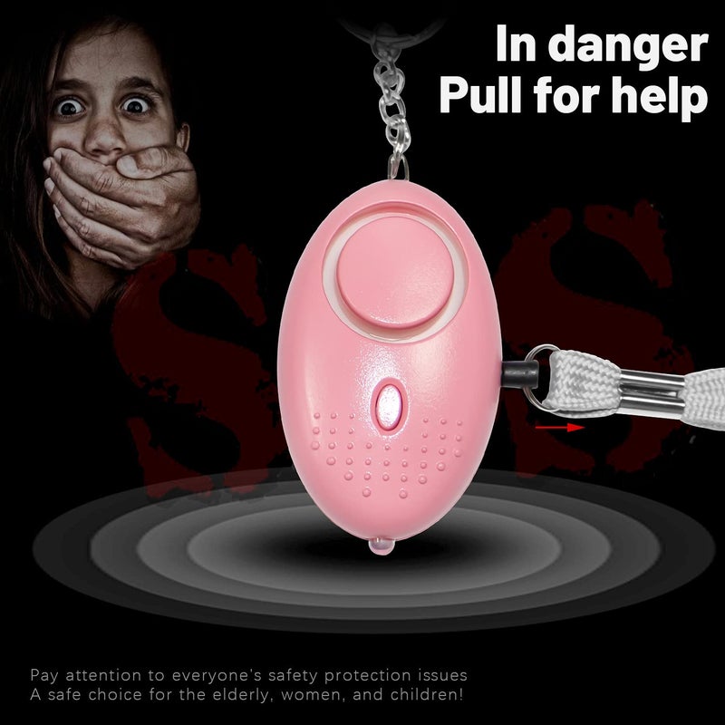 RIGO Emergency Personal Alarm - 3 Pack 140DB Siren with LED Lights for Men, Women, Children & Elderly Self Defense Electronic Alarm - Image 3