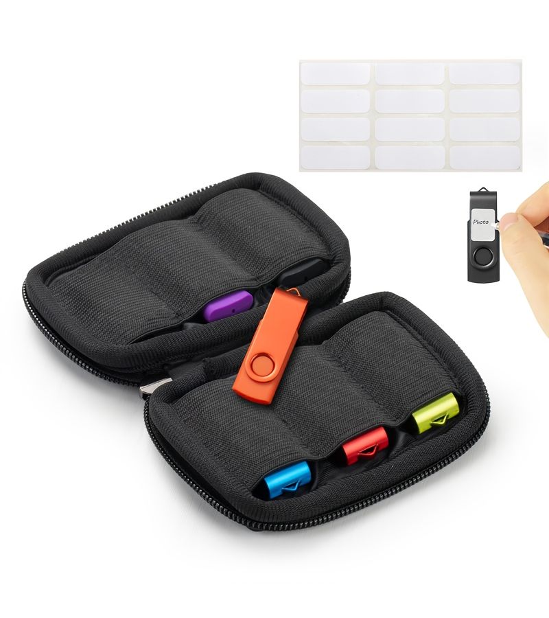 6 Pack 128MB USB 2.0 Flash Drive Bundle with Storage Bag - Image 4