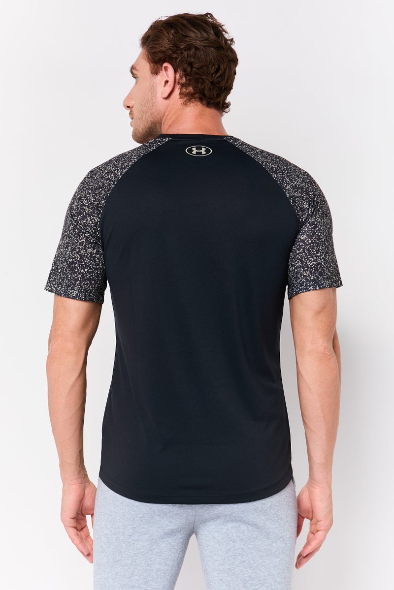 UNDER ARMOUR Men Loose Fit Short Sleeve Training T-shirt, Black - Image 4