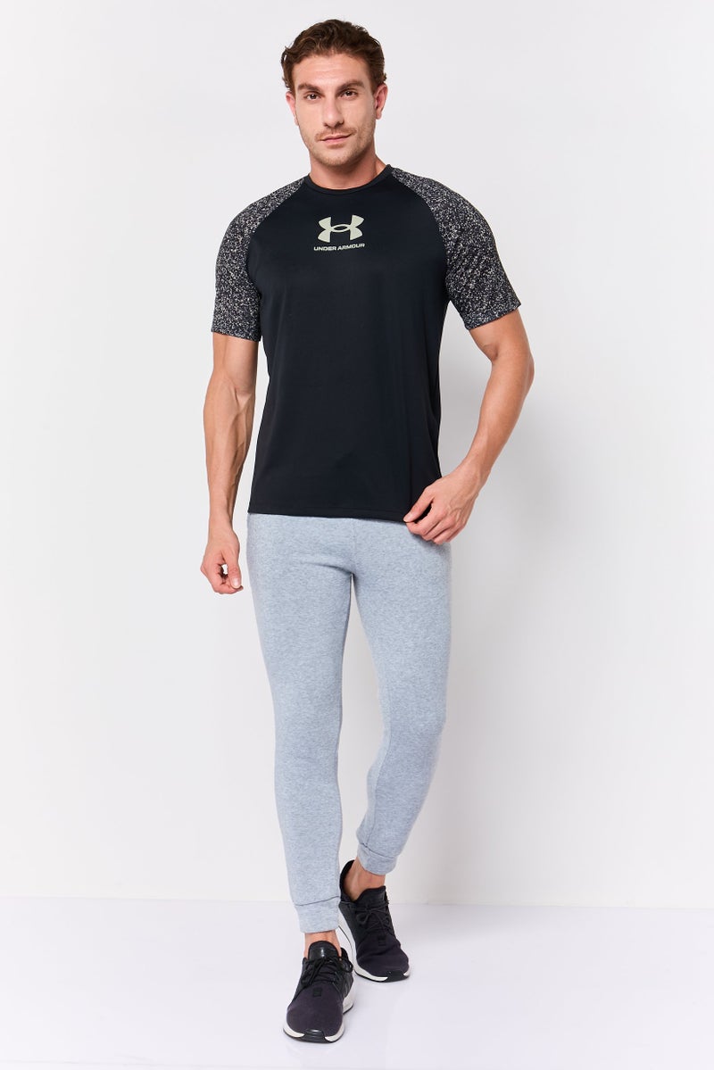 UNDER ARMOUR Men Loose Fit Short Sleeve Training T-shirt, Black - Image 2
