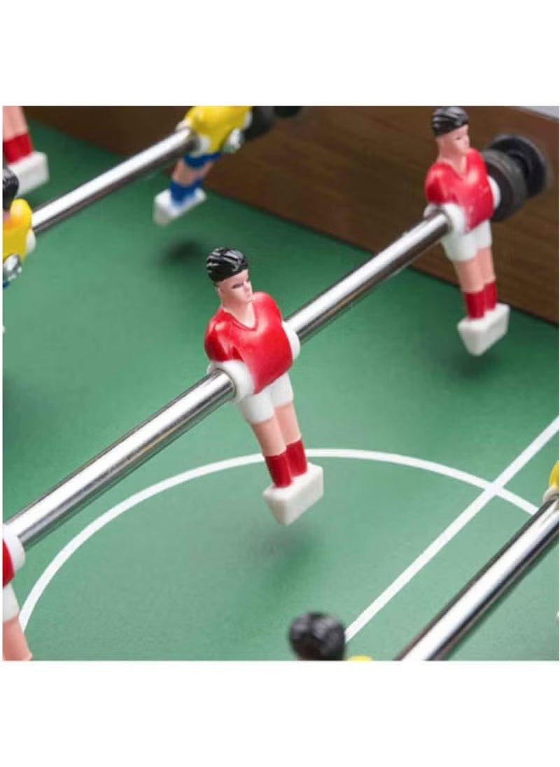 YelaJoy Foosball Table, Wooden Soccer Game Tabletop for Kids Educational Toy, Mini Indoor Table Soccer Set for Game Rooms, Parties, Family Night  - Image 2