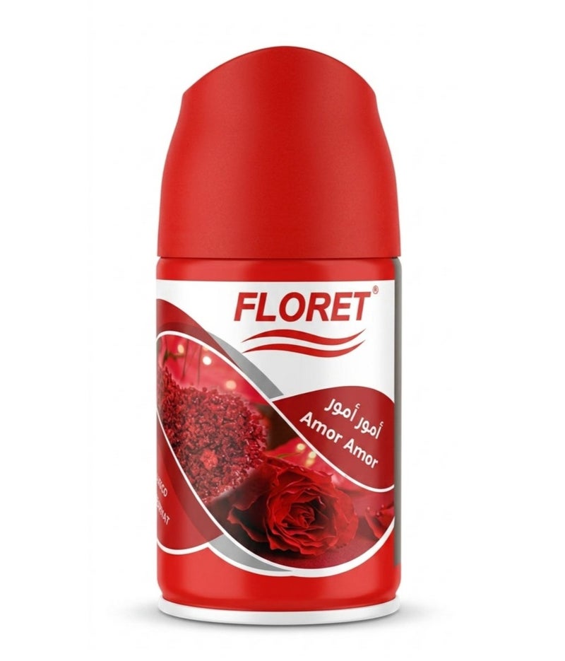Floret Amor Amor Air Freshener Spray - 150ml | Long-Lasting Floral Rose Fragrance for Home, Office & Car | Premium Odor Neutralizer - Image 1