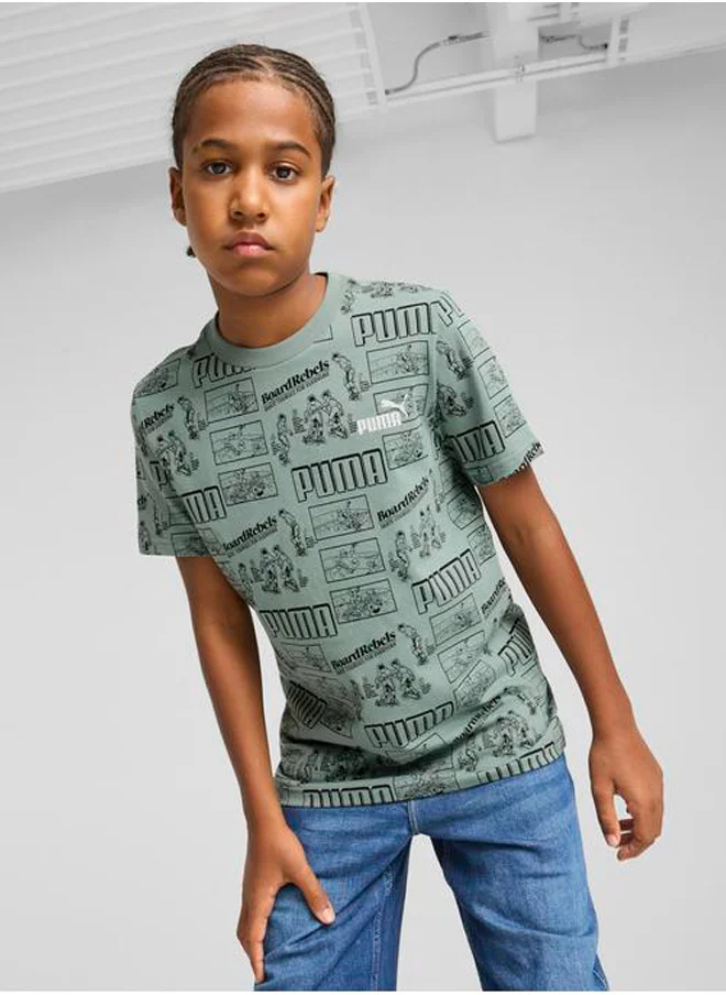 بوما Youth Mid 90S Aop Graphic T-Shirt