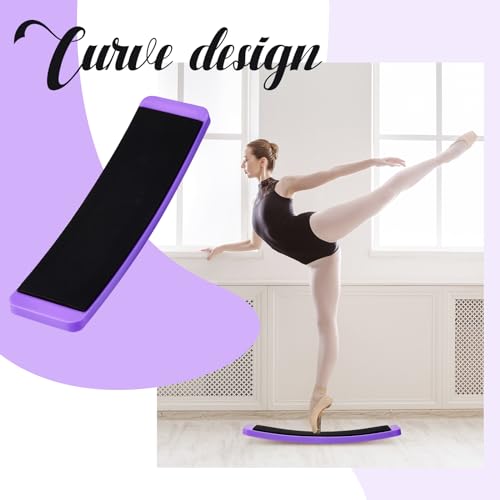 Motionchic 2 Pcs Portable Turning Board Figure Ice Skating Spinner for Ballet Dancers Ice Skaters Gymnasts Cheerleaders Training Improving Balance Pirouette Equipment (Purple) - Image 4