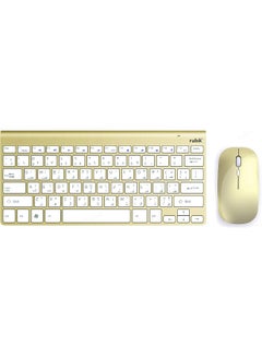 2.4G Wireless Keyboard and Mouse Arabic/English For Mac PC Laptop Computer Smart TV Android IOS Windows (Gold) - pzsku/Z8745E790A84E35BB97CEZ/45/_/1720945774/4ca69ebf-953d-4d3d-9e5e-f672b004c0f8