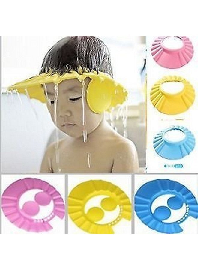 Fagva Baby Shower Cap Adjustable Safe Soft Bathing Baby Shower Hair Wash Cap For Children, Baby Bath Cap Shower Protection For Eyes And Ear, Bathing Baby Shower Cap. - Image 5