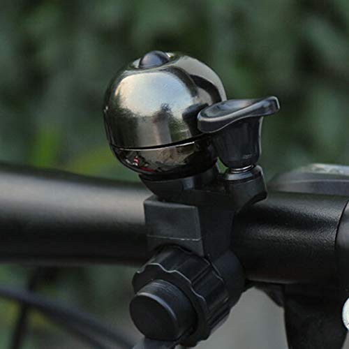 PANCIKAA Handlebar Bell for Bikes, Bicycles, Auto Rickshaw | Stainless Steel Cycle Loud Horns Bell | Lightweight & Easy to Carry Accessories | Adjustable Clamp Black Bell - Image 2