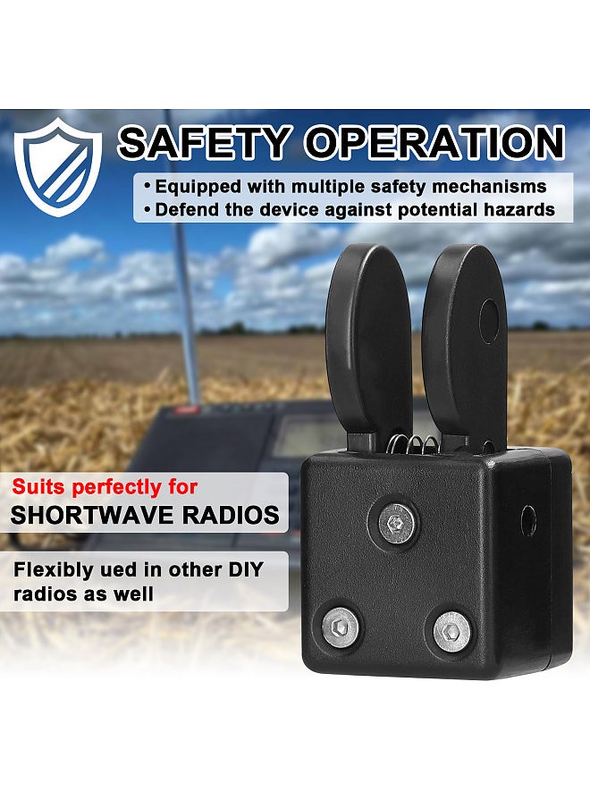 Generic QU-2020A Dual Paddle Key Automatic Morse Magnetic Adsorption Base CW Morse Code Key DIY Keyer for Shortwave Radios  - Image 3