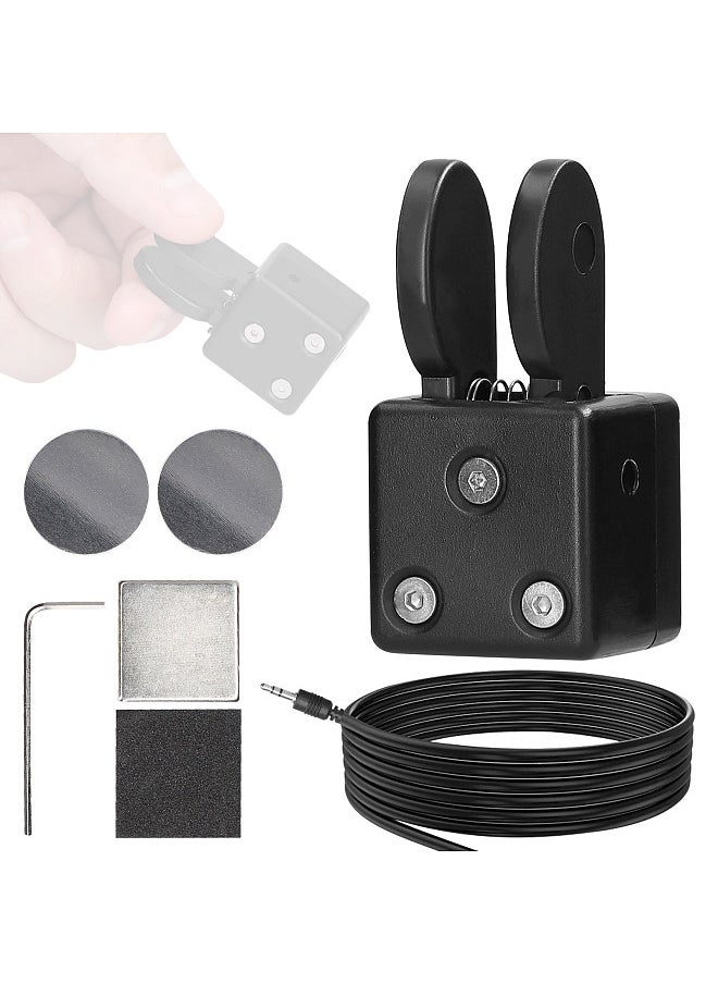 Generic QU-2020A Dual Paddle Key Automatic Morse Magnetic Adsorption Base CW Morse Code Key DIY Keyer for Shortwave Radios  - Image 2