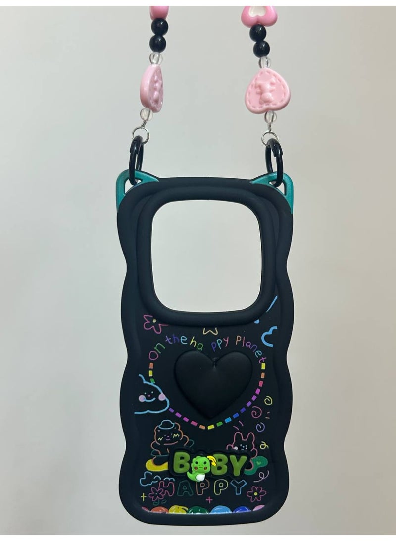 جراب خلفي بتصميم كرتوني جديد علي شكل قلب وعليه كلمه BABY متوافق مع هاتف شاومي نوت 14 برو - Image 1