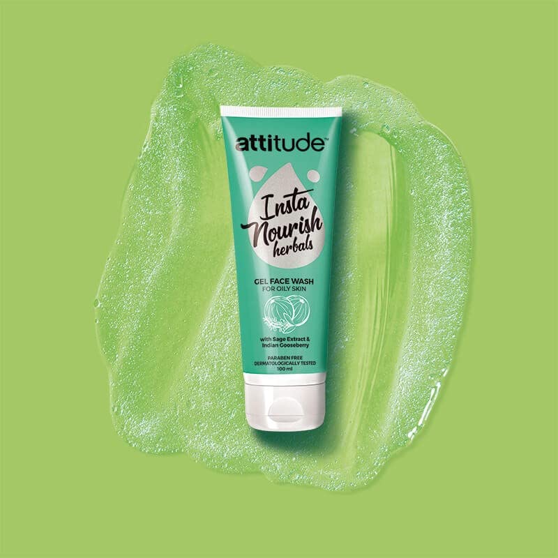Amway Attitude Insta Nourish Herbals Gel Face Wash For Oily Skin100Ml 1 Pc - Image 1
