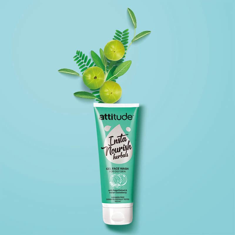 Amway Attitude Insta Nourish Herbals Gel Face Wash For Oily Skin100Ml 1 Pc - Image 2